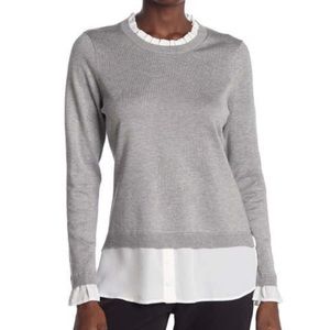 ❤️SOLD ❤️ Adrianna Papell Sweater Grey